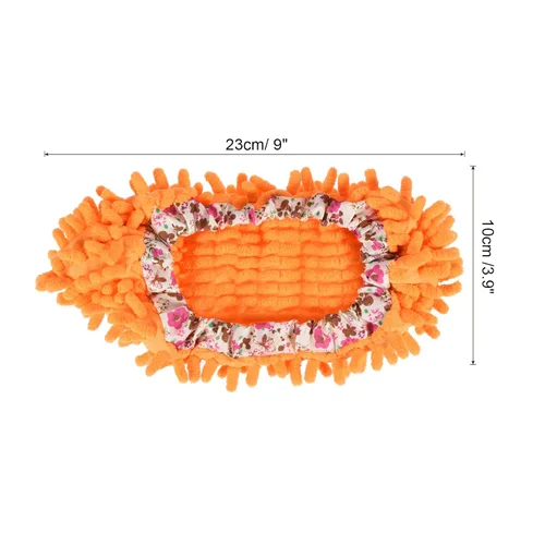 Miniatura 2 de MECCANIXITY Funda para zapatos de limpieza lavables multifunción de chenilla de microfibra plumero, pantuflas de fregona para pies, herramientas