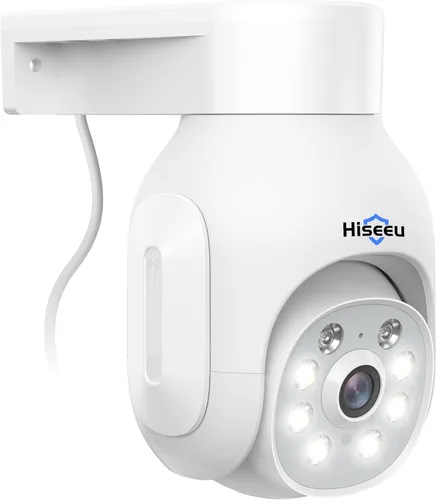 Miniatura 8 de Cámara de seguridad Hiseeu inalámbrica para exteriores, 5MP con visión nocturna a color, cámara de vigilancia WiFi 2.4&5G con giro e inclinación