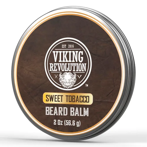 Miniatura 18 de Viking Revolution Bálsamo para barba de cedro y pino, mantequilla con aceite de argán, suavizante e hidratante para hombres, cera para barbas