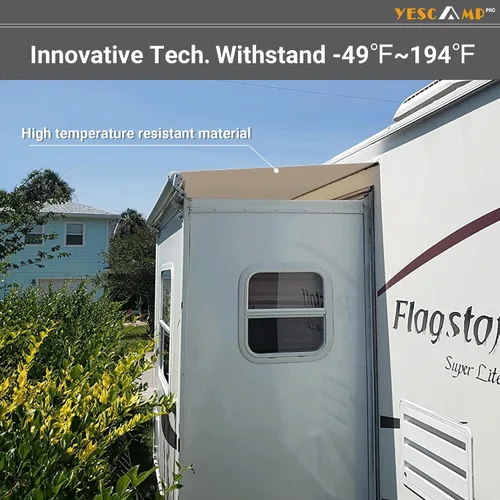 Miniatura 6 de YESCAMP Toldo Superior Deslizante para RV Kit de Toldo Deslizante de Extensión Cubierta Ensamblaje, Protección de Toldo Deslizante Modular para RVs