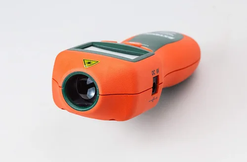 Miniatura 4 de Extech RPM33 - Tacómetro combinado de contacto y láser para fotos, medidor digital de mano para RPM, velocidad de superficie y longitud, 2 a 99,999