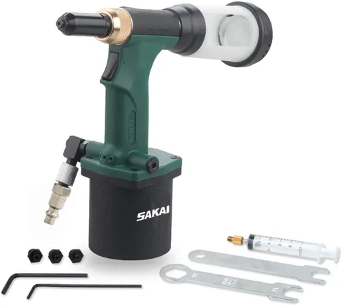 Miniatura 7 de SAKAI Sanhe - Remachadora hidráulica neumática S50 No es estilo de succión automática