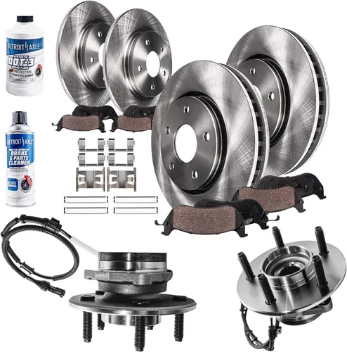 Miniatura 47 de Detroit Axle - Rotores de freno para Chrysler 200 2015 2016 2017, Rotores de freno de disco de reemplazo: 12.01" pulgadas delantero y 10.95