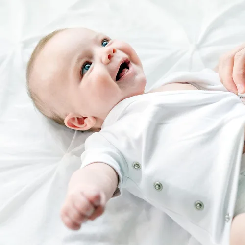 Miniatura 2 de Conjunto de body con cierre lateral para bebé, 100 % algodón para niño y niña, overol unisex tipo kimono para niño, paquete de 4