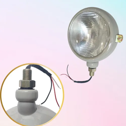 Miniatura 4 de Conjuntos de Faroles de Señalización y de Butler con Bombilla de 12V Compatibles con Tractores Ford 2N, 9N, 8N, 600, 800, NAA - Faro de Tractor Gris
