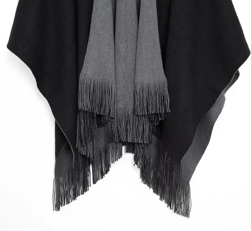 Miniatura 33 de Urban CoCo Poncho vintage de invierno para mujer, capa con borlas, chal envolvente