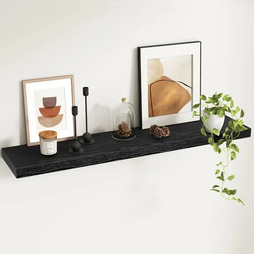 Miniatura 48 de Fun Memories Estantes flotantes – Estante de pared de 9.3 pulgadas de profundidad para decoración y almacenamiento – Estantería de exhibición