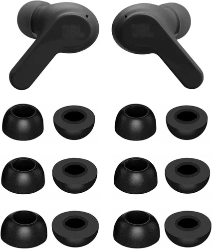 Miniatura 5 de ALXCD Puntas de oído compatibles con auriculares JBL Vibe Beam, 6 pares de tamaños S/M/L de repuesto de silicona suave, puntas de gel para oídos