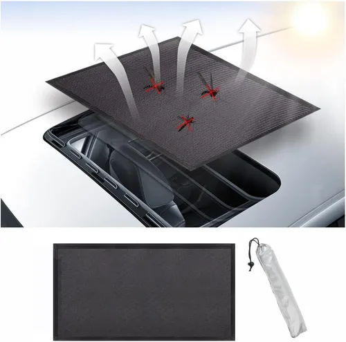Miniatura 7 de Parasol magnético de malla para techo de coche, red magnética de protección solar, cubierta de techo de coche, pantalla magnética de techo con malla