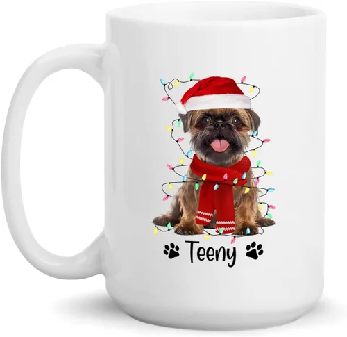 Miniatura 11 de Taza personalizada de Alaskan Malamute – Taza de café personalizada con nombre para los amantes de los perros – Regalo de cerámica de Navidad