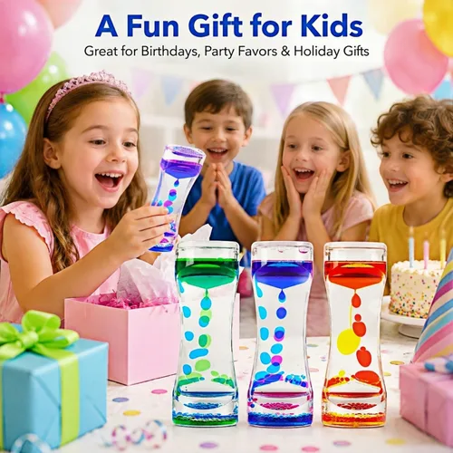 Miniatura 2 de Oneshow Liquid Motion Bubbler - Juguetes sensoriales coloridos de aceite y agua, reloj de arena, temporizador, actividad, juguete fidget para niños