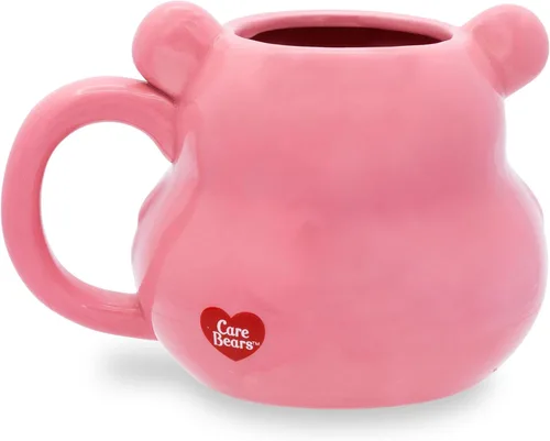 Miniatura 3 de Silver Buffalo Care Bears - Taza de cerámica esculpida en 3D con diseño de oso animador, taza de café grande para cacao, té, capacidad para 20 onzas