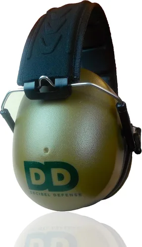 DECIBEL DEFENSE Orejeras de Seguridad Profesionales 37dB NRR - La protección auditiva MÁS ALTA CALIFICADA y MÁS CÓMODA para tiro y uso industrial -