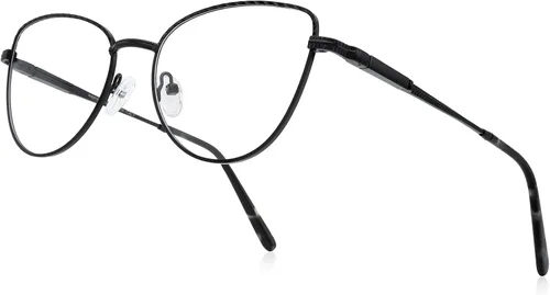 RB. Pilot - Lentes de lectura retro de ojo de gato para mujer, con bloqueo de luz azul, lentes de computadora con bisagra de resorte