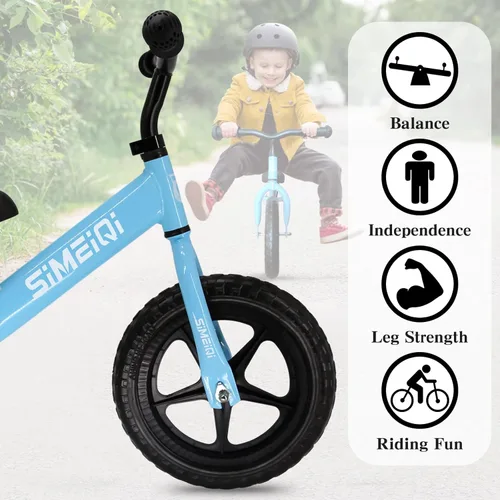 Miniatura 2 de Bicicleta de equilibrio de 12 pulgadas para niños y niñas de 2, 3, 4, 5 años de edad, sin pedal, caminar, equilibrio, entrenamiento, bicicleta
