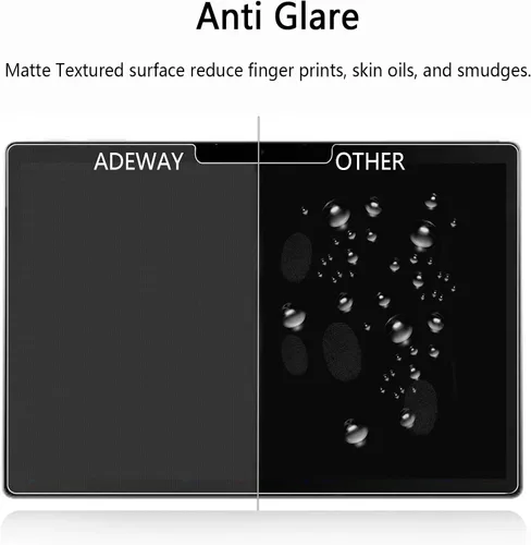 Miniatura 5 de Adeway [Paquete de 2] Protector de pantalla de papel para Microsoft Surface Go 4/3/2/1 (LCD 10.5 pulgadas) Mate/Vidrio templado/como escritura