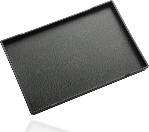 Miniatura 12 de Mini bandeja negra pequeña (8 x 4 pulgadas) para encimera de cocina, baño para artículos de tocador, accesorio de café, bar, condimentos