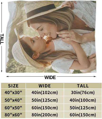 Miniatura 8 de Manta personalizada con fotos, manta mullida de felpa, cálida y antibolitas, manta suave de franela para sofá, cama, sofá, exteriores, cumpleaños