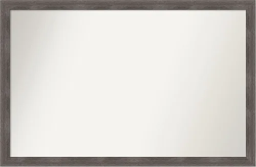 Miniatura 416 de Amanti Art Espejo personalizado, espejo de baño gris plomo a rayas, espejo de pared o espejo de tocador de baño sobre el fregadero