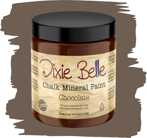 Miniatura 41 de Dixie Belle Paint Company - Pintura con acabado de tiza para muebles, color negro (Caviar), 1 galón, 128 fl oz, pintura mineral color rosa intenso