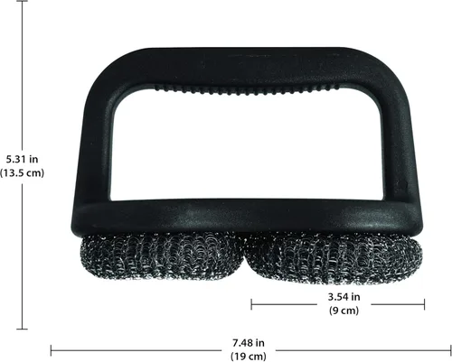 Miniatura 3 de Farberware Cepillo doble para barbacoa con mango, color negro