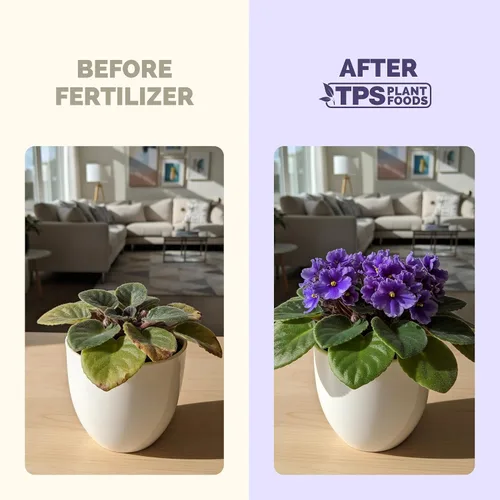 Miniatura 3 de Fertilizante violeta africana – Alimento líquido vegetal para más floraciones, hojas verdes ricas y desarrollo saludable de raíces, 8 onzas