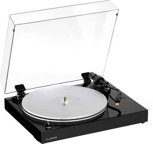 Miniatura 11 de Fluance RT85N - Tocadiscos de vinilo de alta fidelidad de referencia con cartucho Nagaoka MP-110, motor de control de velocidad de bandeja acrílica