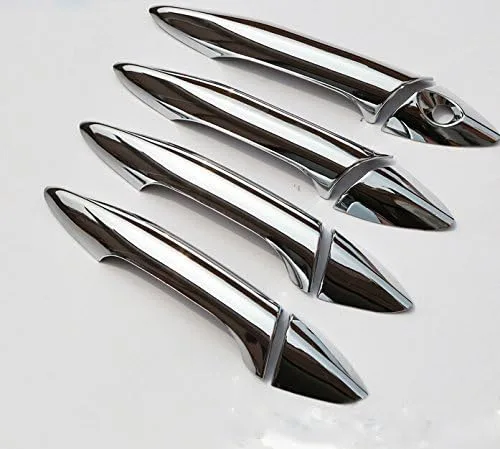 Miniatura 6 de 8 unidades ABS, cubierta elegante de manijas para puertas cromadas, para Hyundai Elantra