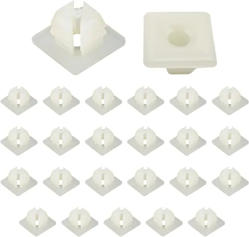 Miniatura 7 de Kewucn Insertos de tornillo de nailon para matrícula, sujetadores de clip de soporte de tuerca de matrícula delantera y trasera, insertos