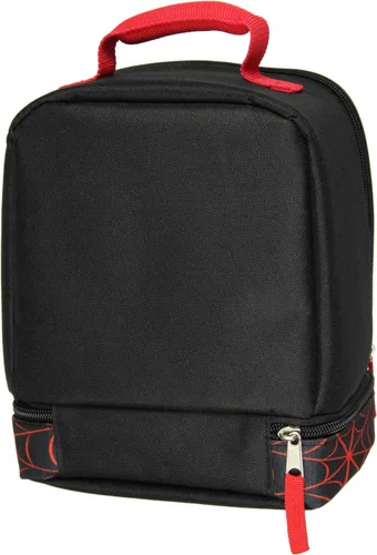 Miniatura 4 de Bioworld Marvel Spider-Man Comic Superhero - Bolsa de almuerzo suave con doble compartimento, kit de 10 pulgadas