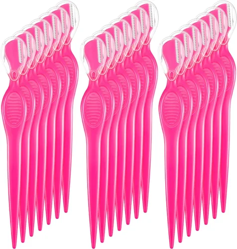 Miniatura 11 de Mudder 21 piezas de afeitadora de cejas, afeitadora facial multiusos con cubierta de precisión para mujeres, herramientas de cuidado de maquillaje