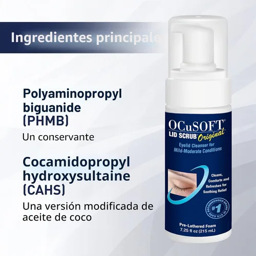 Miniatura 4 de Limpiador del párpado con espuma, 7.25 onzas líquidas, OCUSOFT064030, 1, 1, 1