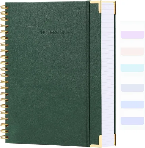 Miniatura 13 de Cuaderno en Espiral, Cuaderno de Diario con Puntos, 8.5" x 11", Cuaderno Grande de Tapa Dura con Cuadrícula de Puntos de 300 Páginas para Bullet