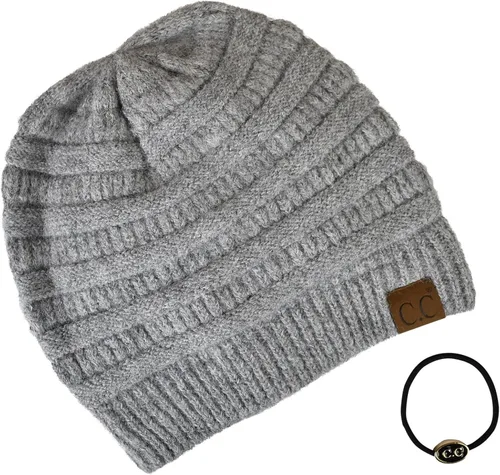 Miniatura 448 de C.C Trendy Warm Chunky Soft Stretch Cable Knit Beanie