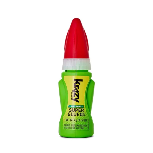 Miniatura 2 de Krazy Glue Max Bond Gel EZ Squeeze, 0.14 oz, superpegamento extra fuerte para plástico, cerámica, madera, caucho, metal, cuero y más, resistente a