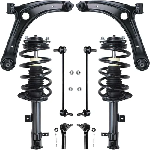 Miniatura 126 de Detroit Axle - Kit de brazos de control de extremo delantero de 8 piezas para Dodge Dakota 00-04, Durango 00-03, 4 brazos de control superior e