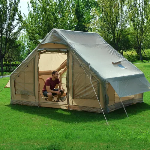Miniatura 7 de Nice C Tienda de campaña inflable para acampar, tienda de campaña para adultos, tiendas de campaña hinchables, con bomba de aire, válvula de aire
