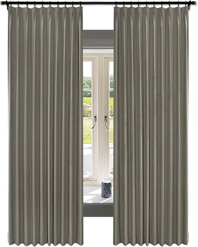 Miniatura 10 de Fcosie Juego de 2 paneles de cortinas opacas extralargas de 120 pulgadas de largo, cortinas de doble capa para oscurecer la habitación, paneles