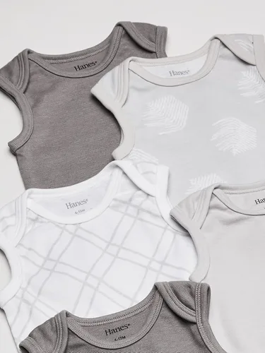 Miniatura 2 de Hanes Body unisex para bebé sin mangas Ultimate Flexy para niños y niñas paquete de 5