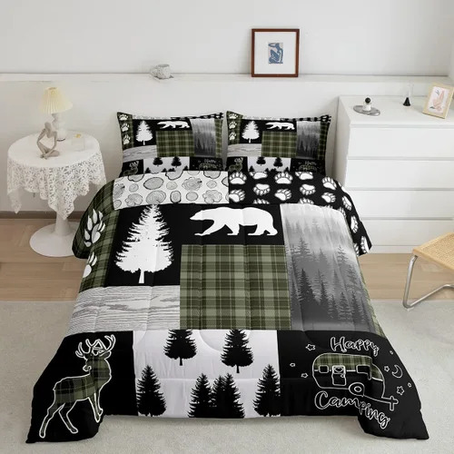 Miniatura 26 de Erosebridal Juego de ropa de cama con diseño de mariposas de dibujos animados, decoración de habitación de niñas, animales salvajes, mariposas rosas