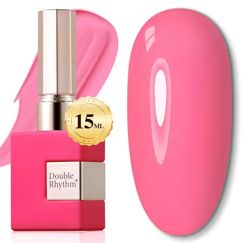 Miniatura 17 de Double Rhythm 15ml de esmalte de uñas en gel, color puro, mismo color, misma botella, esmalte de uñas de remoción para arte de manicura en salón