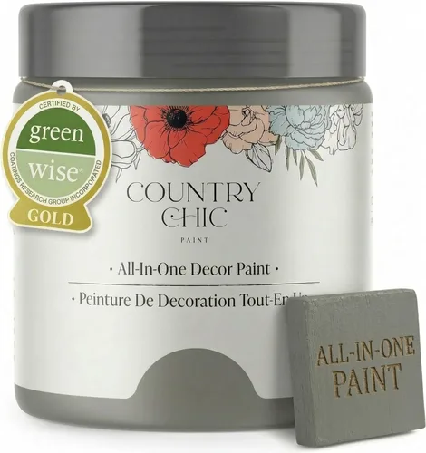 Miniatura 131 de Country Chic Pintura todo en uno estilo tiza para muebles, gabinetes, decoración del hogar, ecológica, acabado mate, imprimación incorporada y capa