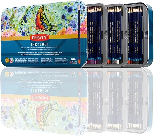 Miniatura 13 de Juego de 36 lápices de colores solubles en agua Inktense