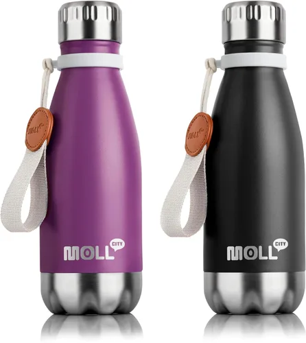 Miniatura 49 de Botella de agua para niños, botella de agua deportiva de acero inoxidable de 12 onzas con aislamiento al vacío para la vuelta a la escuela, botella