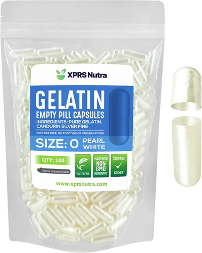 Miniatura 19 de XPRS Nutra Size 0 Empty Capsules - 100 Count Empty Gelatin Capsules - Pills DIY Capsule Filling - Pure Bovine Pill Gel Caps for Do-It-Yourself Rosado