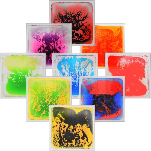 Miniatura 9 de Art3d Azulejos decorativos para suelos sensoriales líquidos, cuadrados de 11.8 x 11.8 pulgadas, 4 azulejos