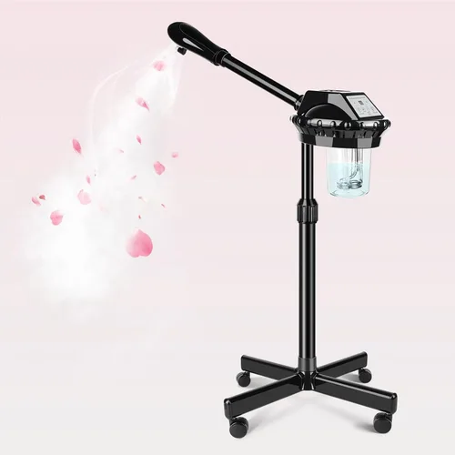 Miniatura 11 de Vaporizador Facial Profesional sobre Ruedas con Configuración de Tiempo, Vaporizador para Esteticistas con Más Vapor para Limpieza Profunda e