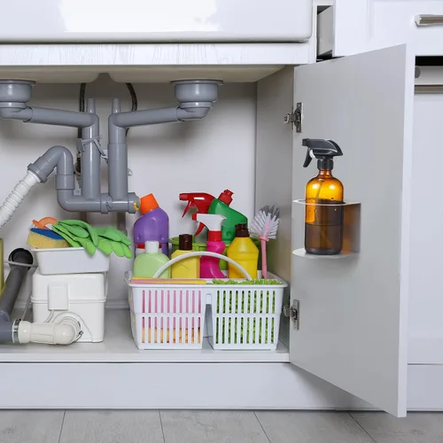 Miniatura 3 de Gerrii 2 soportes para botellas de aerosol, organizador de botellas de montaje en pared, organizador de latas de aerosol para garaje y espacio