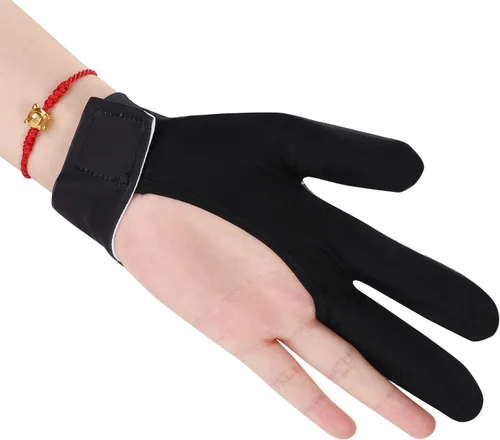 Miniatura 3 de Guante de billar para mano izquierda, 3 dedos, guantes elásticos para piscina, tiradores Carom Snooker Cue Game Sport Show Glove National flag