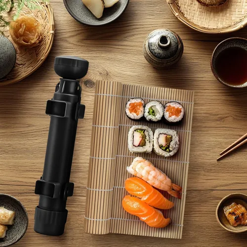 Miniatura 7 de Kit de fabricación de sushi, rodillo de sushi mejorado de 11.8 pulgadas, sushi bazooka fácil de hacer Kit de sushi para hacer sushi